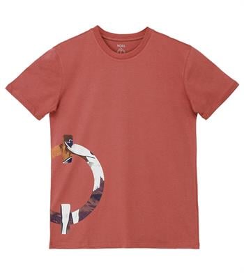 Nordic Side Logo Regular Tshirt - Gül Kurusu