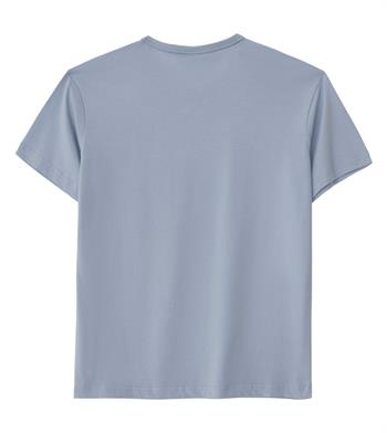 Regular Bisiklet Yaka Tshirt - Açık Mavi