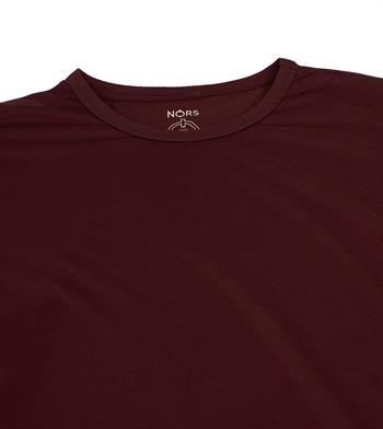 Regular Bisiklet Yaka Tshirt - Bordo