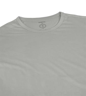 Regular Bisiklet Yaka Tshirt - Açık Gri