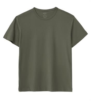 Regular Bisiklet Yaka Tshirt - Haki