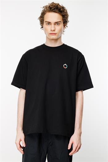 Sailing Ship Oversize Tshirt - Siyah