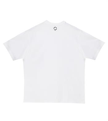 Tribal Logo Oversize Tshirt - Beyaz