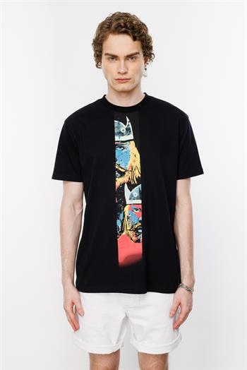 Viking Twins Regular Tshirt - Siyah