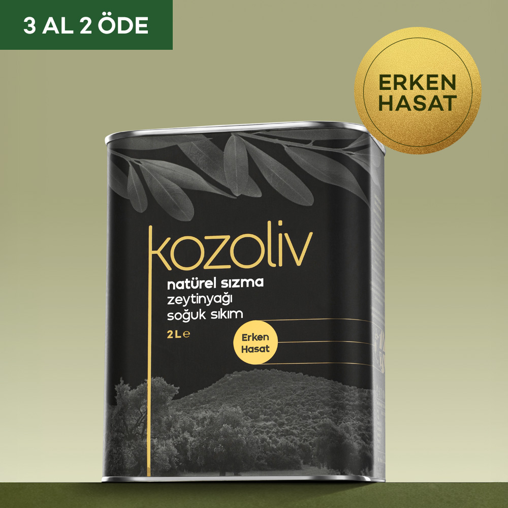 Erken Hasat Soğuk Sıkım Zeytinyağı 2 LT Erken Hasat Natürel Sızma Zeytinyağı