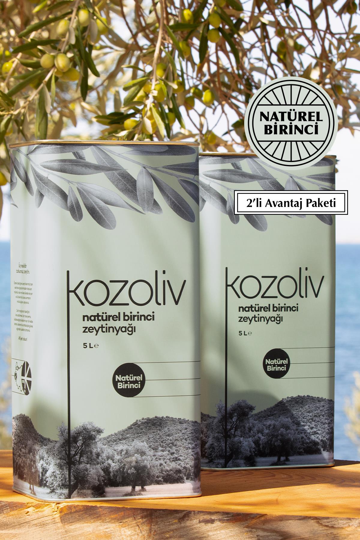 Natürel Birinci Zeytinyağı 2'li 5 LT   Natürel Birinci Zeytinyağı