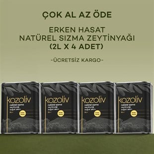 2025-26 Yeni Sezon Erken Hasat Soğuk Sıkım Zeytinyağı 4'lü 2 LT Erken Hasat Natürel Sızma Zeytinyağı