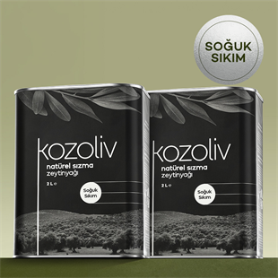 Soğuk Sıkım Natürel Sızma Zeytinyağı 2'li 2 LT Soğuk Sıkım Natürel Sızma Zeytinyağı