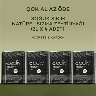 Soğuk Sıkım Natürel Sızma Zeytinyağı 4'lü 2 LT Soğuk Sıkım Natürel Sızma Zeytinyağı