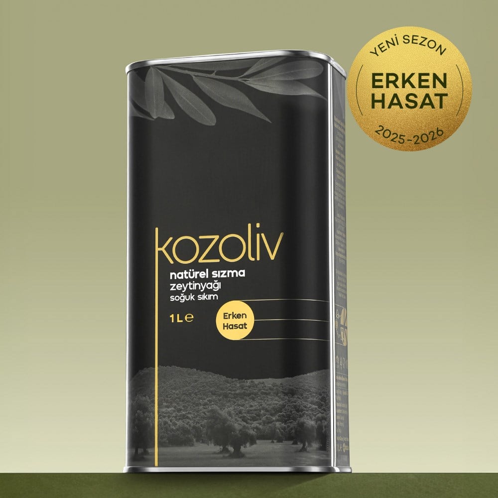 2025-26 Yeni Sezon Erken Hasat Soğuk Sıkım Zeytinyağı 1 LT Erken Hasat Natürel Sızma Zeytinyağı