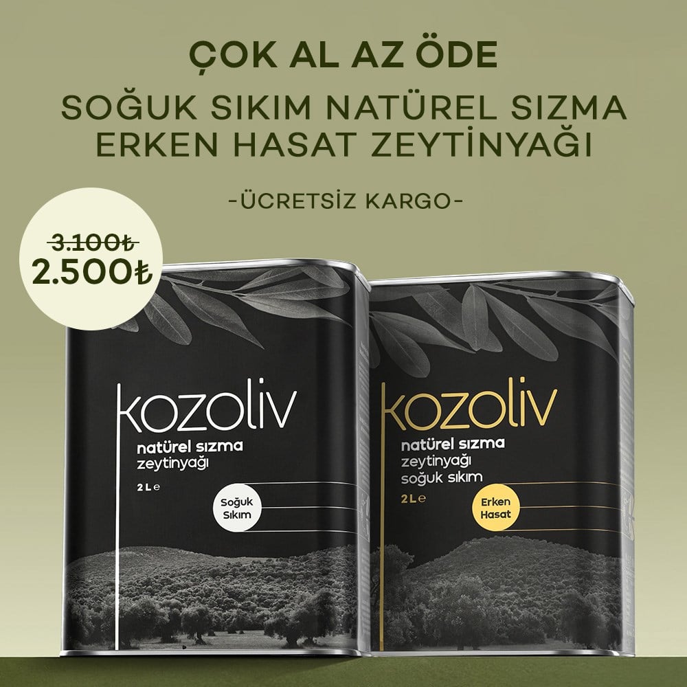 Soğuk Sıkım Natürel Sızma Zeytinyağı 2 LT + Erken Hasat Soğuk Sıkım Zeytinyağı 2 LT Zeytinyağı