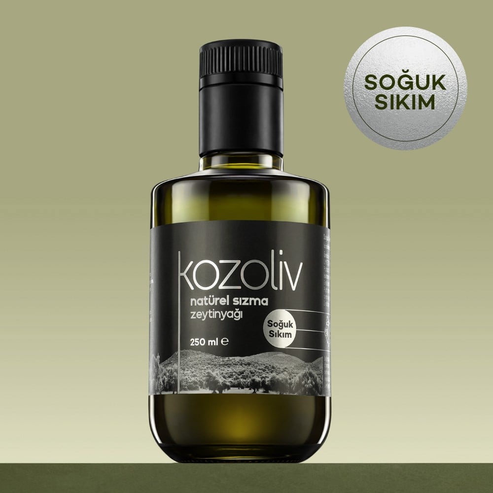 Cold Pressed Extra Virgin Olive Oil 250 ML Glass Bottle Cold Pressed Extra Virgin Olive Oil