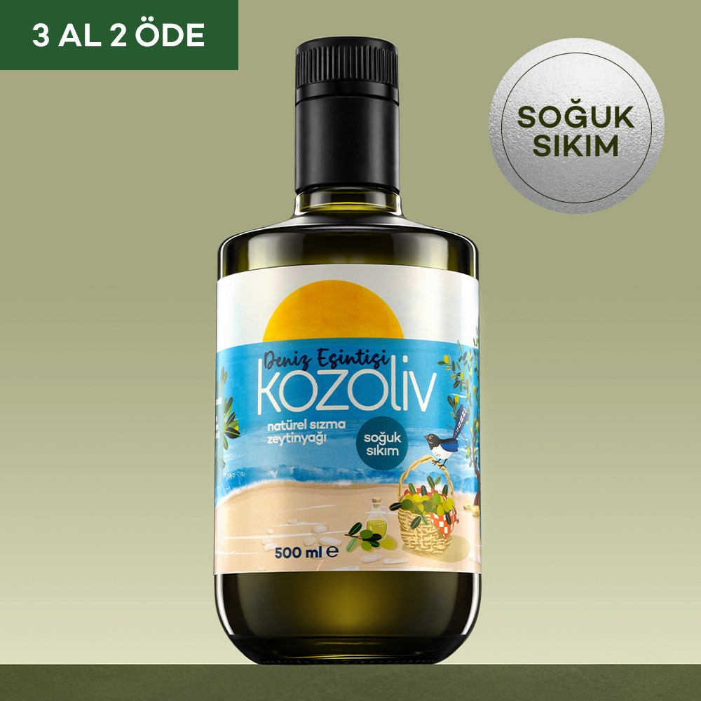 Yumuşak İçim Soğuk Sıkım Zeytinyağı - Anne & Bebek & Çocuk - Deniz Esintisi 500ml Soğuk Sıkım Natürel Sızma Zeytinyağı