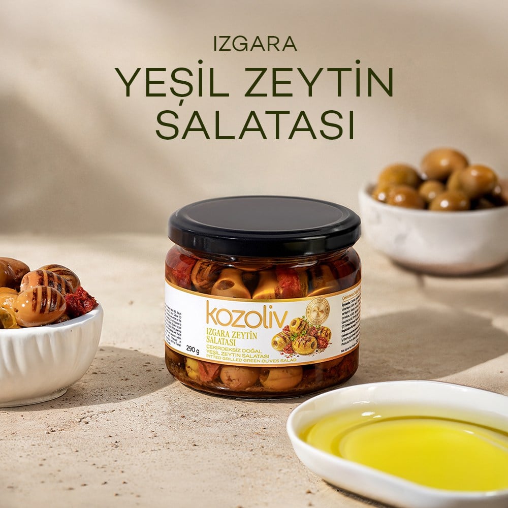 Izgara Çekirdeksiz Zeytin Salatası 290 gr Green Olives