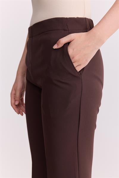 İspanyol Paça Pantolon Kahve
