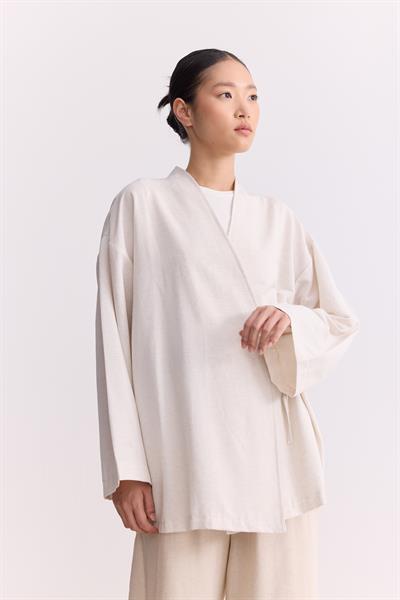 Keten Kruvaze Kapama Kimono
