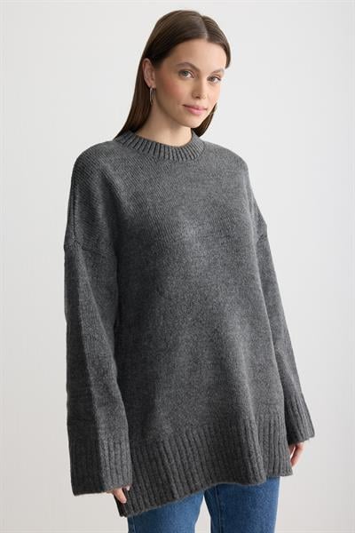 Oversize Triko Kazak Antrasit