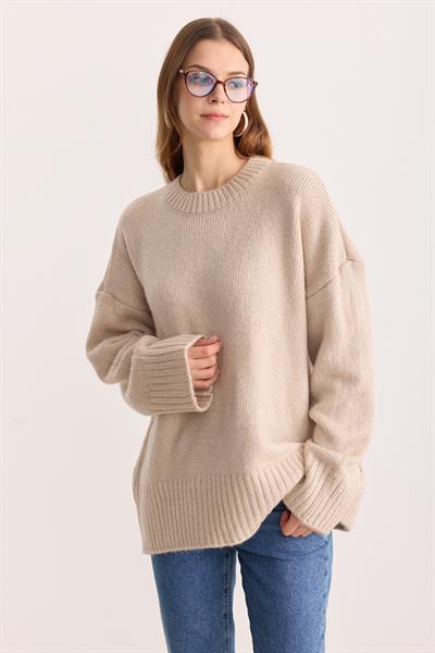 Oversize Triko Kazak Kum Beji