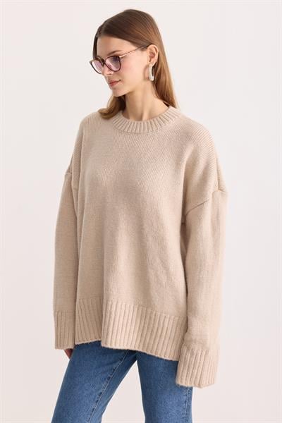 Oversize Triko Kazak Kum Beji