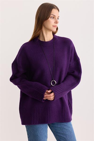 Oversize Triko Kazak Mor