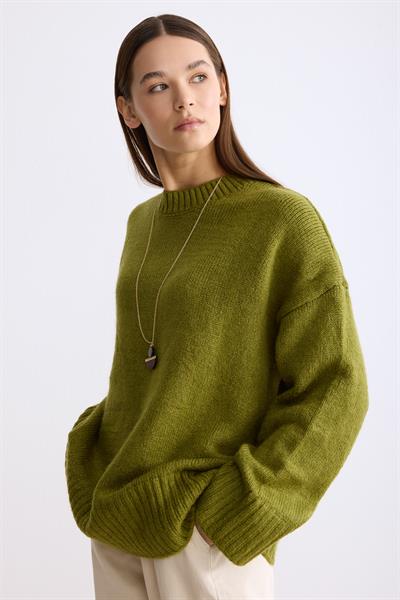 Oversize Triko Kazak Olive