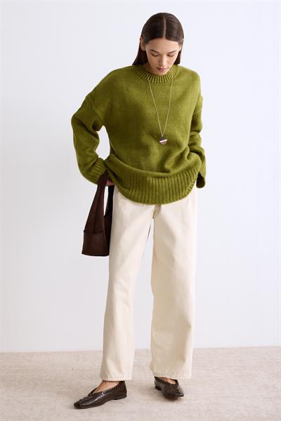 Oversize Triko Kazak Olive