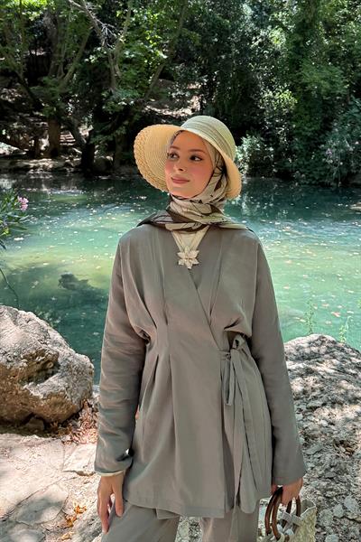 Qupra Kumaş İkili Takım Çağla Yeşili