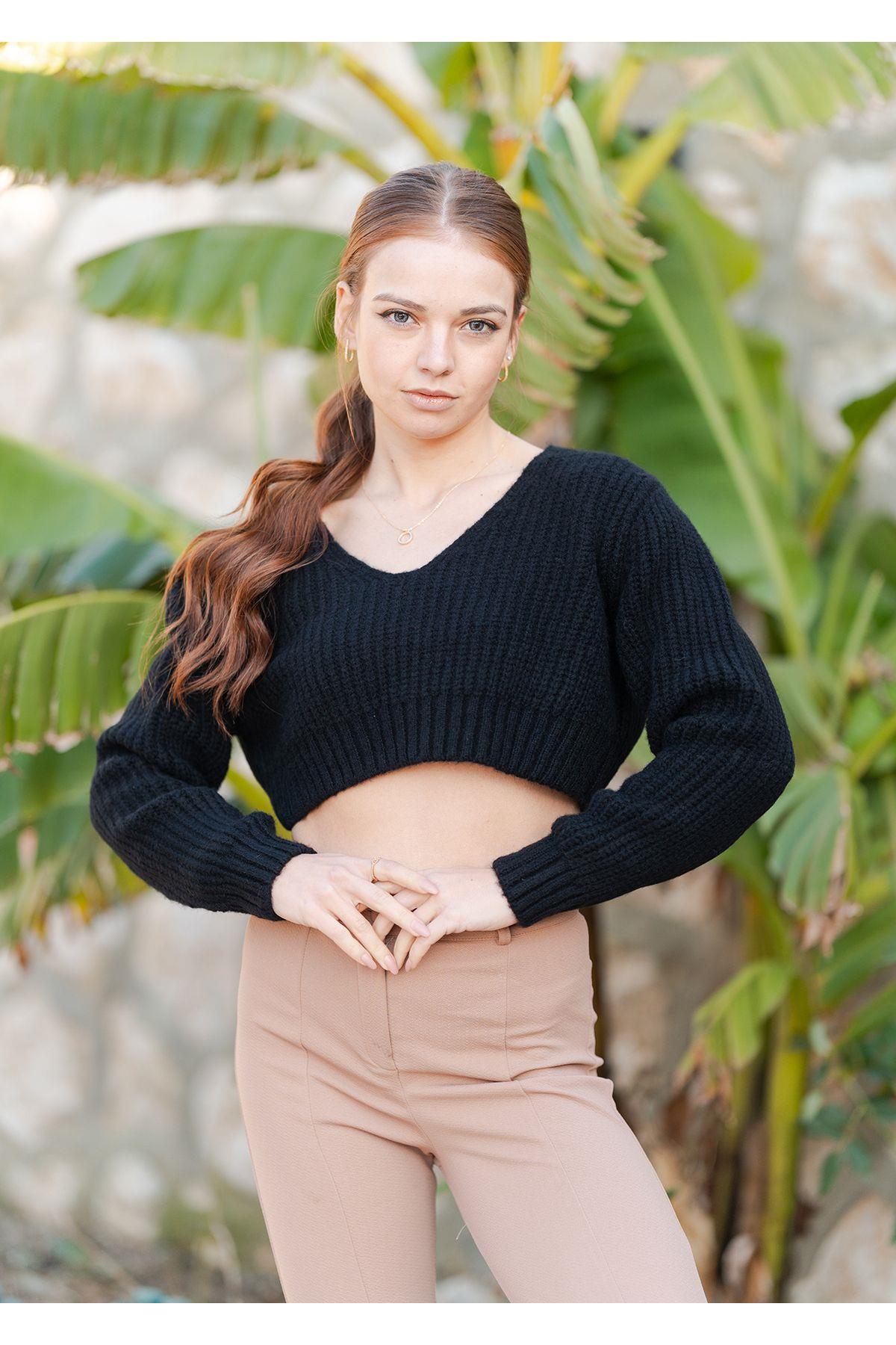 Örme Crop Kazak