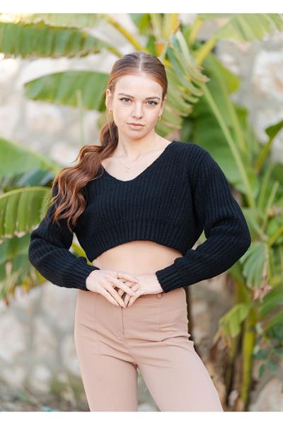 Örme Crop Kazak