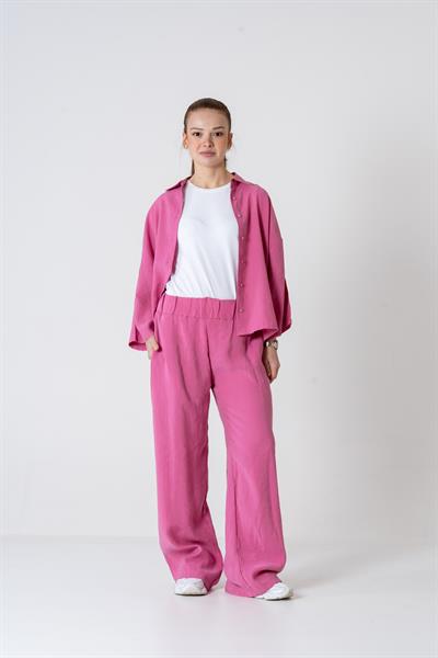 VerdeBlanco Oversize Palazzo Pantolon ve Gömlek Takımı Fulya