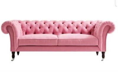 3A Pembe Panter Chesterfield