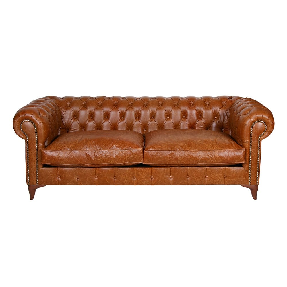 3A Mobilya Hakiki Deri Newcastle Chesterfield