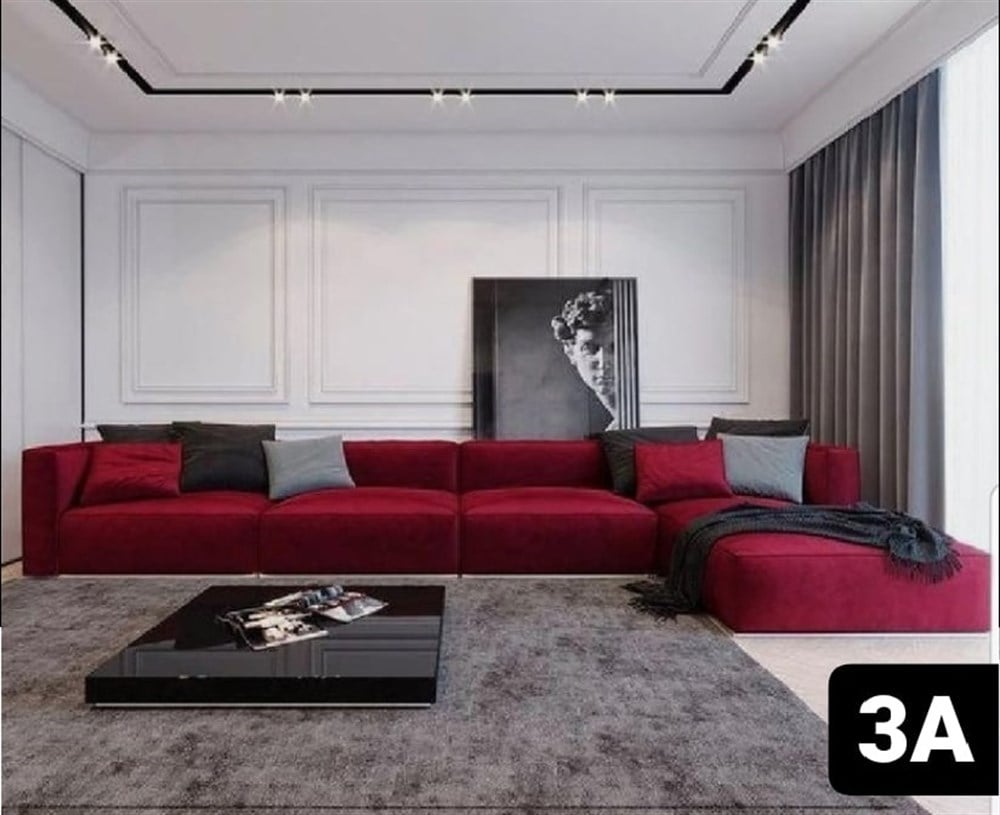 3A COOL RED WİNE CHESTERFİELD