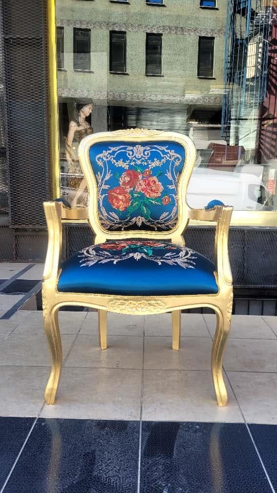 3A MOBİLYA BUGUNUN SARAYLISI ALTIN VARAK NAKIŞ EL İŞLEMESİ BERJER 