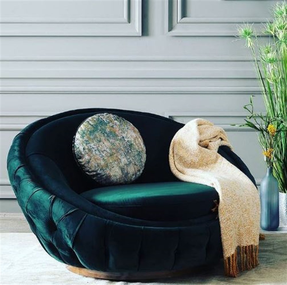 3A Mobilya Zümrüt Yeşili 1.5 Kişilik Tekli Koltuk