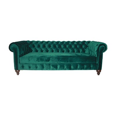 3A Mobilya Bright Green Chesterfield-Green
