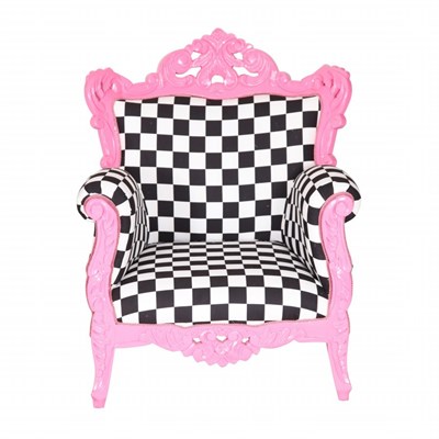 3A Mobilya Pink Damask Berjer