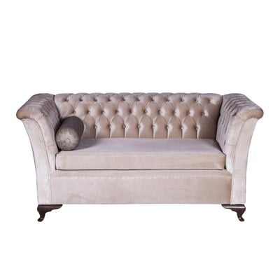 3A Mobilya İkili Turkuaz Chesterfield-Vizon