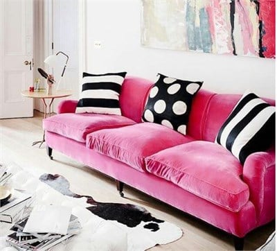 3A Mobilya New Pink Modern Kanepe