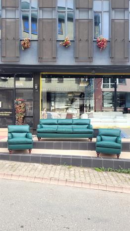 3A MOBİLYA HAKİKİ DERİ MERİT KOLTUK TAKIMI 3+1+1