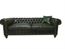3A MOBİLYA HAKİKİ DERİ SHEFFİELD CHESTERFİELD