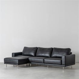 3A MOBİLYA OSLO HAKİKİ DERİ L KANEPE 