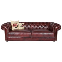 3A Mobilya Real Leather Chesterfield