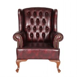 3A Mobilya Kızıl Kahve Kulaklı Berjer