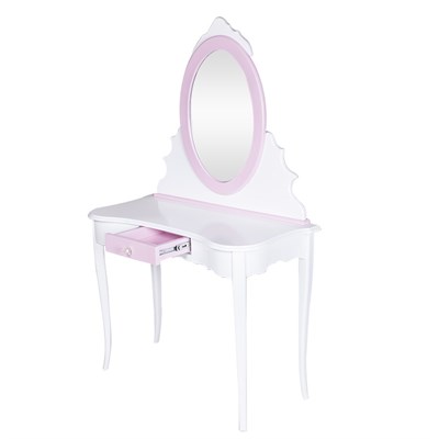 3A Mobilya Pembe-Beyaz Lina Makyaj Masası - Beyaz