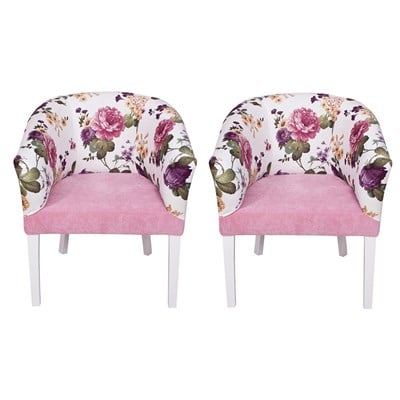 3A Mobilya 2 li Yeni Şımarık Oval Berjer