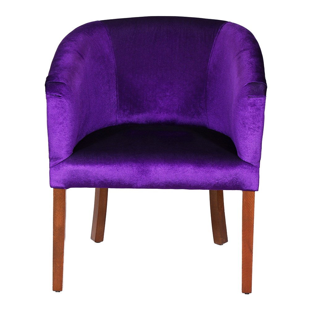 3A Mobilya Mobilya New Purple Oval Berjer