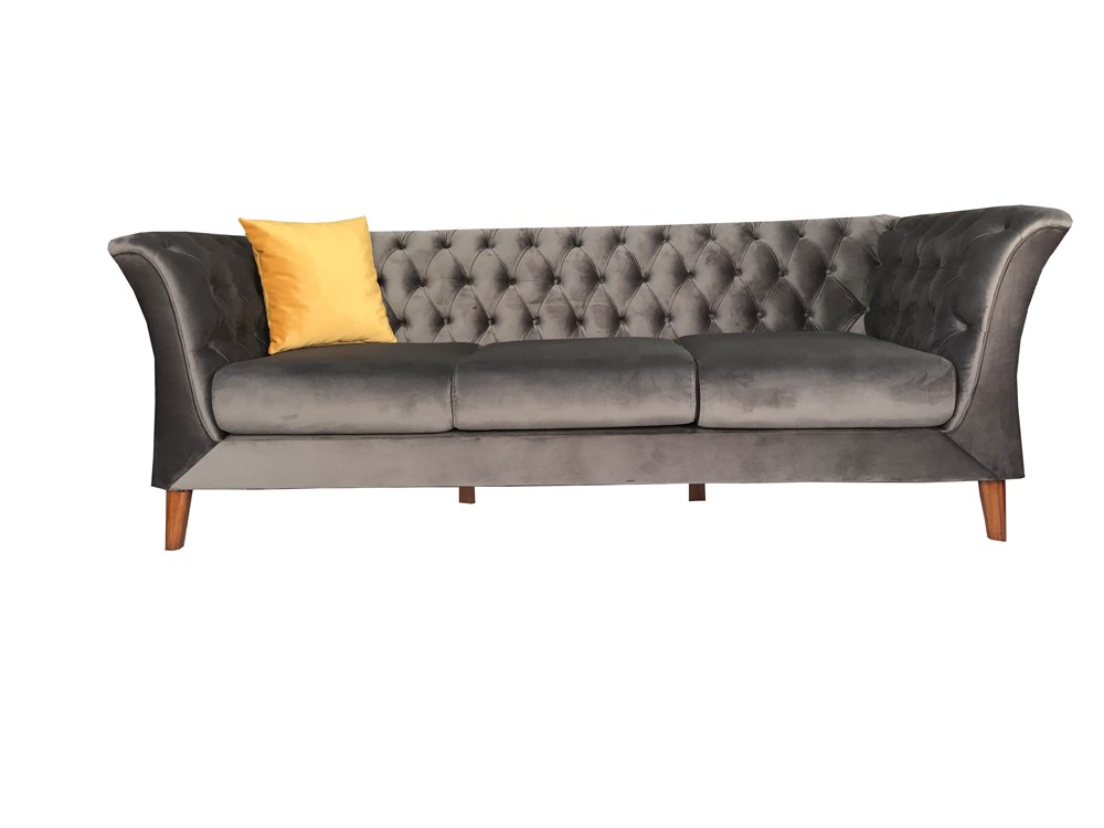 3A Mobilya Antirisit Moder Gri Chesterfield