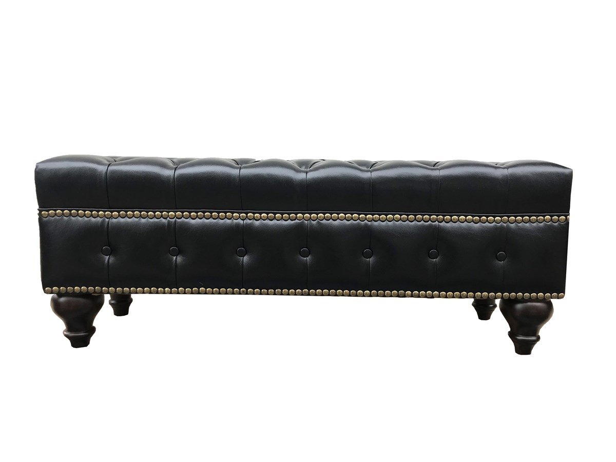 3A Mobilya Black Kapitone Puf