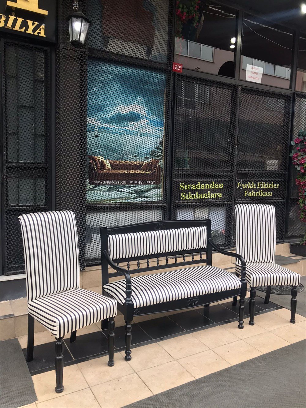 3A MOBİLYA BLACK LİNE 2 'Lİ TAKIM